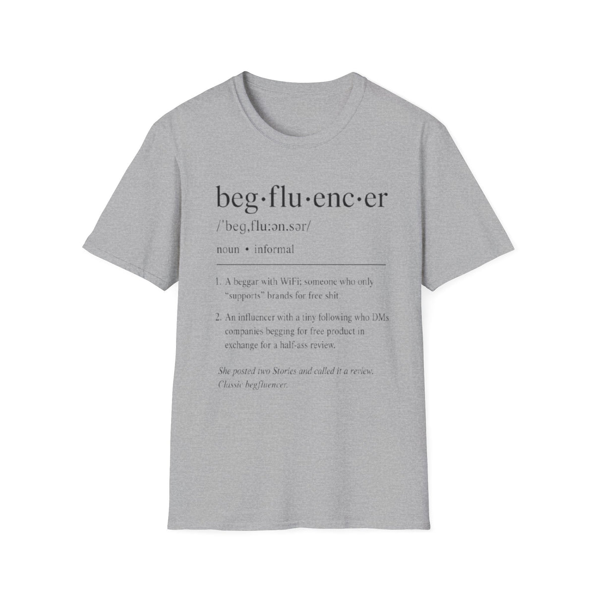 “beg·flu·enc·er” Definition