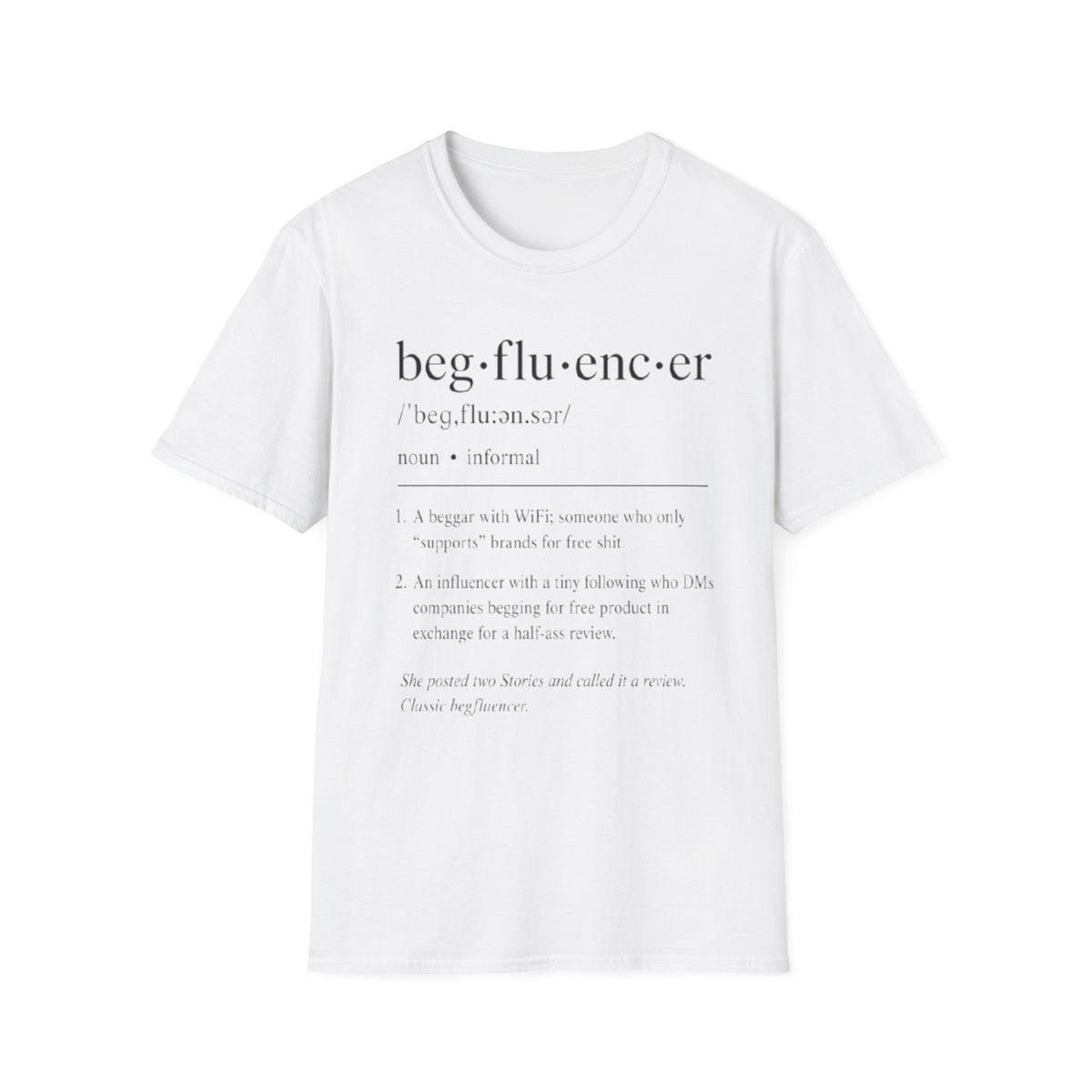 “beg·flu·enc·er” Definition